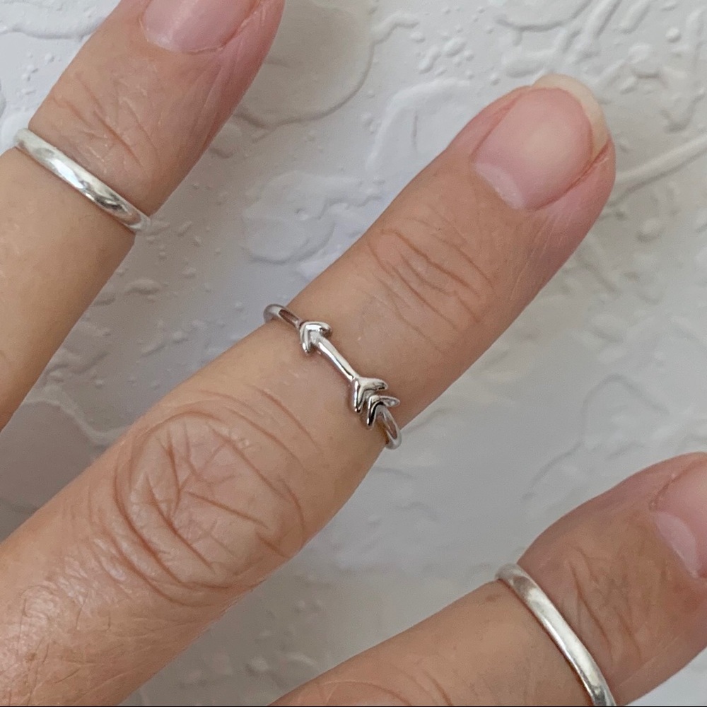 Sterling Silver Arrow Toe Ring, Silver Ring - image 5